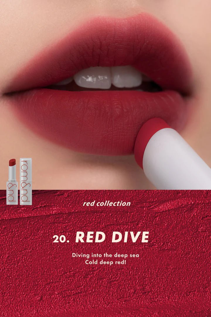 Rom&nd [Renew] ZERO Matte Lipstick – Long - Lasting, Comfortable Matte Lip Color for Bold, Defined Lips - Korean Beauty KR
