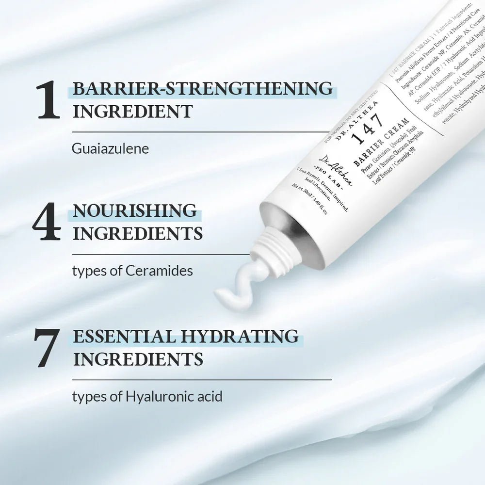 Dr. Althea 147 Skin Barrier Repair Cream – Intensive Moisturizer for Sensitive & Dry Skin - Korean Beauty KR