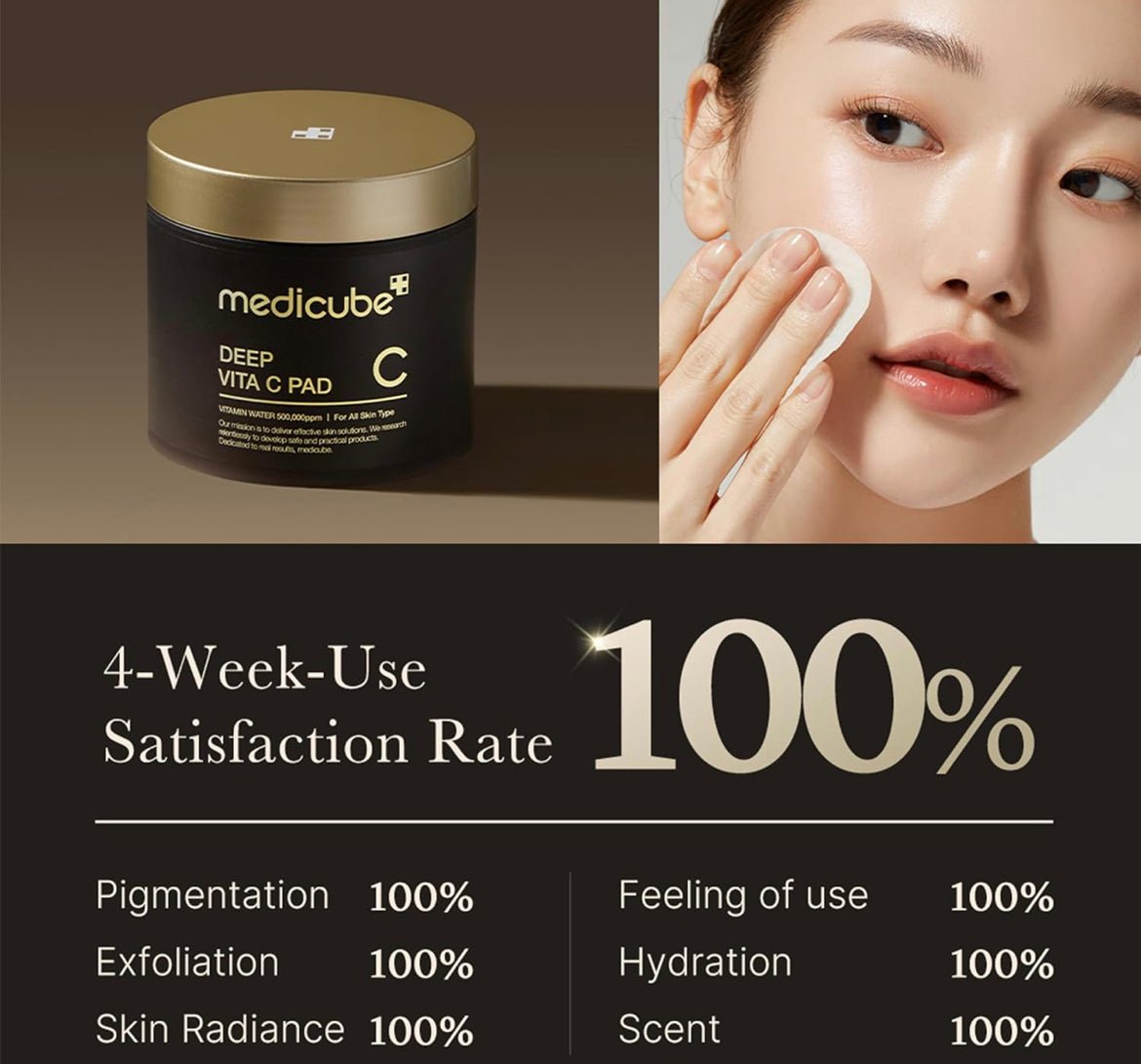 Medicube Deep Vita C Pad – Brightening & Skin Repairing Vitamin C Pads for Radiant Skin - Korean Beauty KR