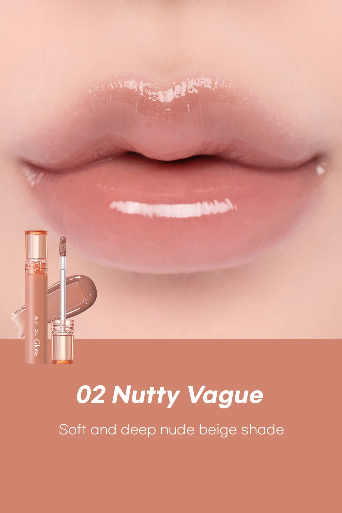 Rom&nd Glasting Color Gloss – Hydrating Lip Gloss for Glossy, Vibrant Color - Korean Beauty KR