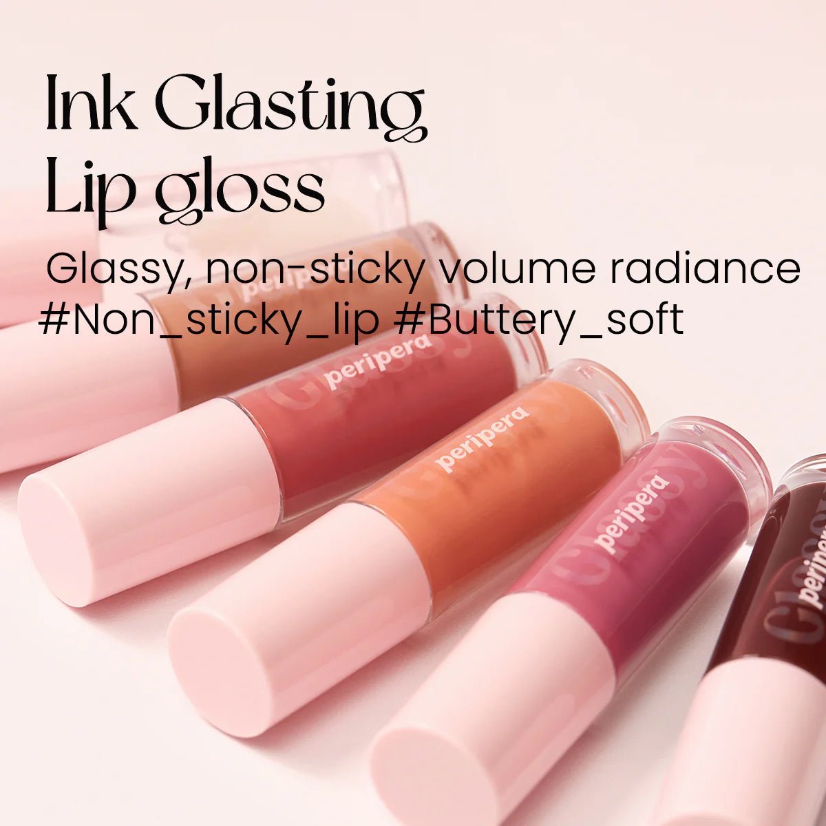 Peripera INK Glasting Lip Gloss – High - Shine & Hydrating Gloss for Smooth, Luscious Lips - Korean Beauty KR