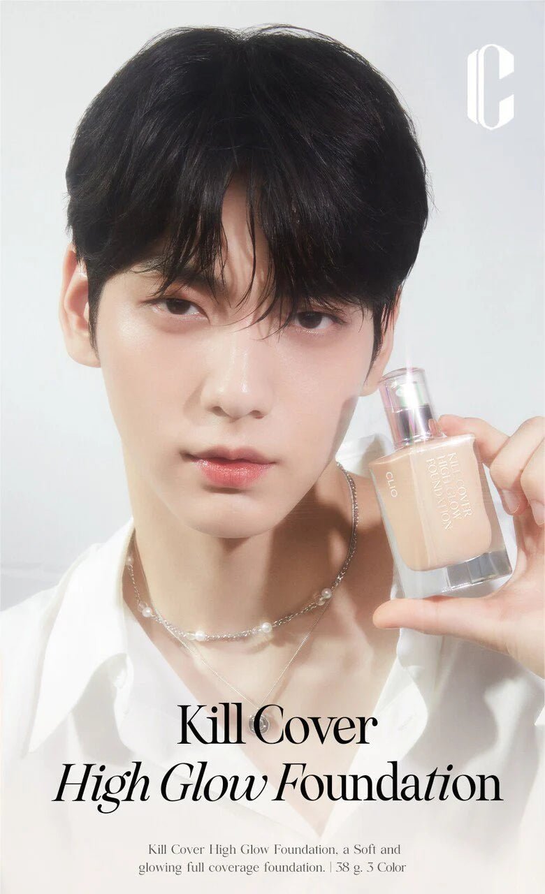 Clio Kill Cover High Glow Foundation 38g – Full Coverage & Radiant Finish for All - Day Glow - Korean Beauty KR