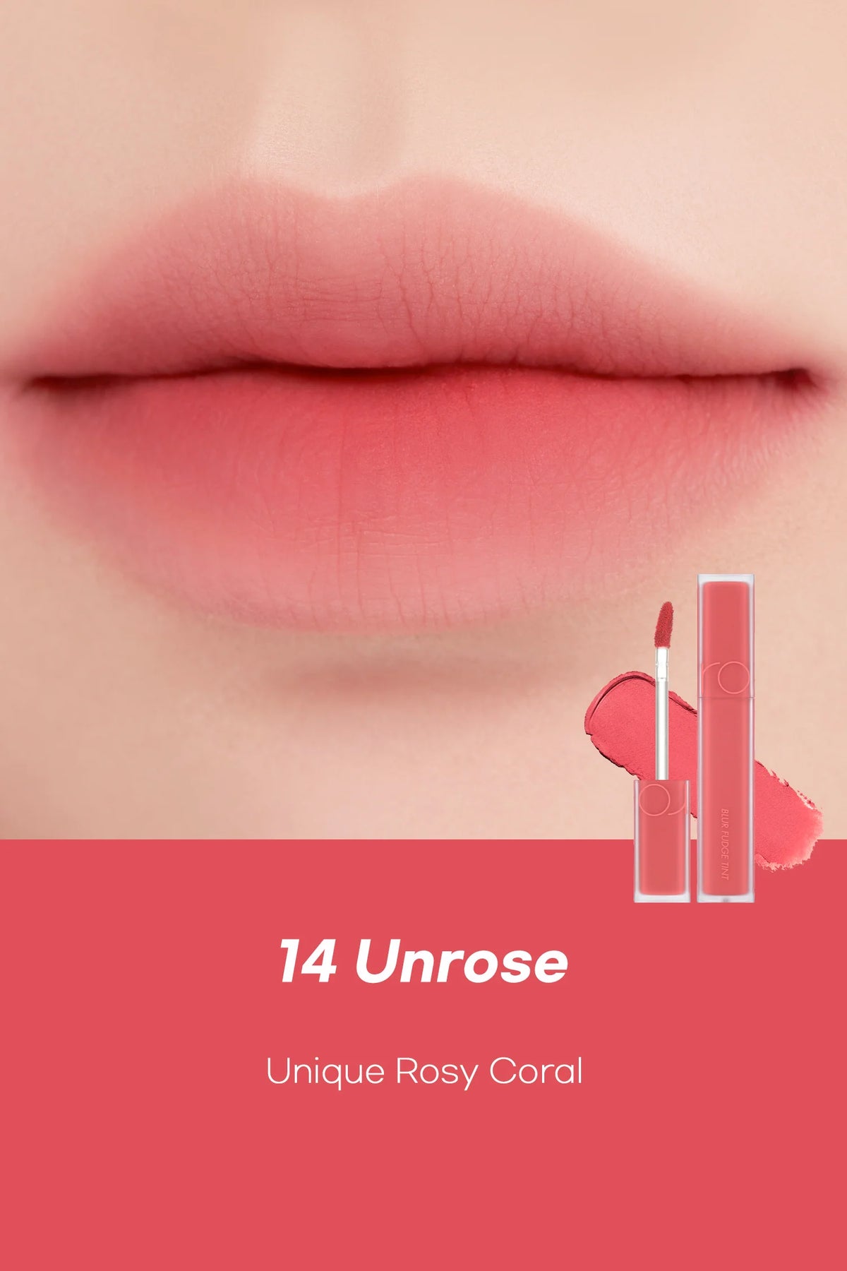 Rom&nd Blur Fudge Tint – Soft Matte Lip Tint for Smooth, Long - Lasting Color - Korean Beauty KR