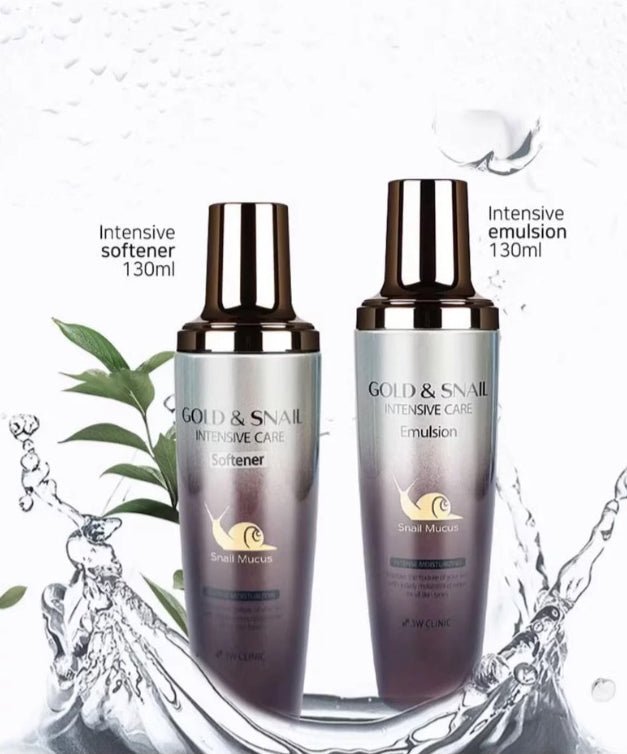 3W Clinic Gold & Snail Intensive Care 4 Set - Korean Beauty KR
