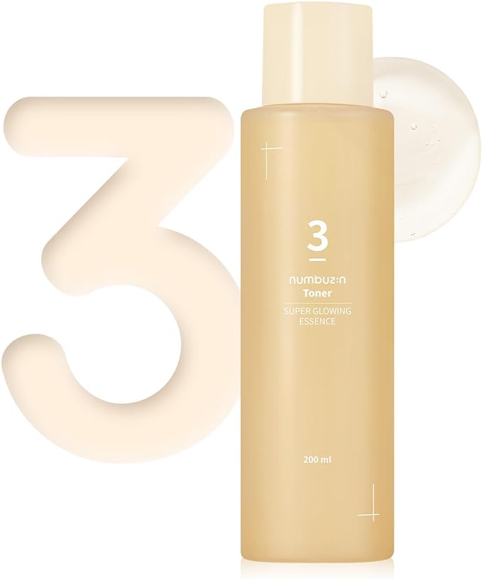 Numbuzin No.3 Super Glowing Essence Toner 200ml – Brightening & Hydrating Toner for Radiant, Smooth Skin - Korean Beauty KR
