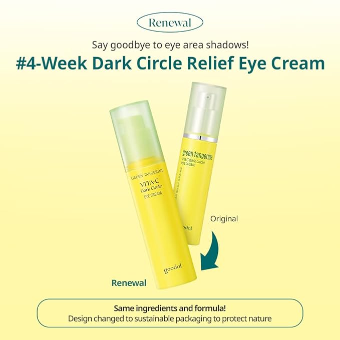 Goodal Green Tangerine Vita C Dark Circle Eye Cream 30ml – Brightening & Revitalizing Eye Cream - Korean Beauty KR