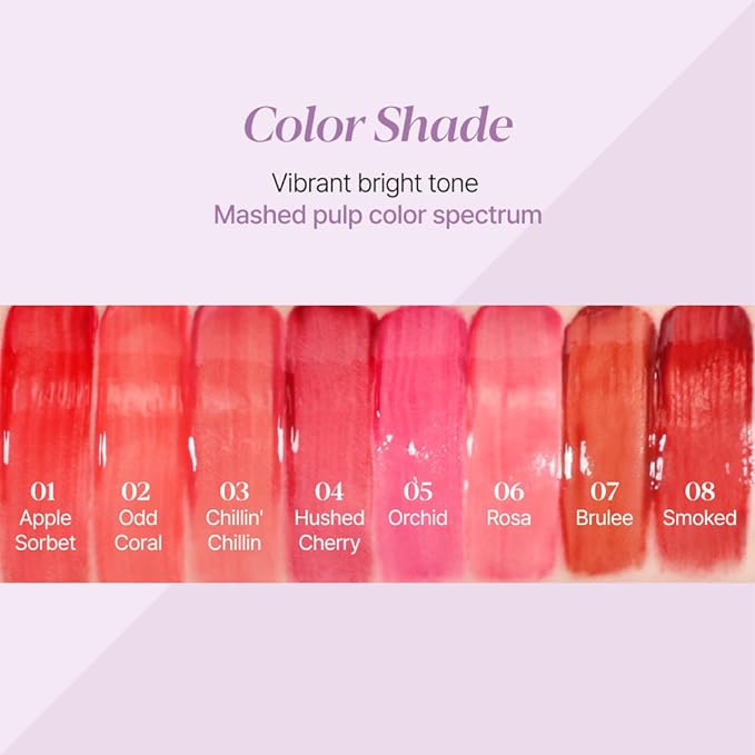 ES.(VG)COUTURE Lip Tint Glaze – Hydrating & Glossy Lip Tint for Luscious, Long - Lasting Color - Korean Beauty KR
