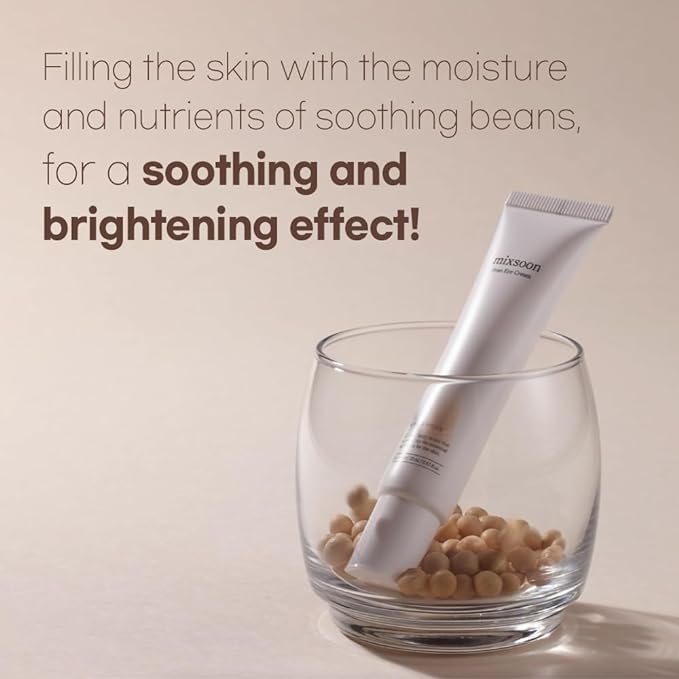 MIXSOON Bean Eye Cream 20ml – Hydrating & Nourishing Eye Cream for Bright, Smooth Under - Eyes - Korean Beauty KR