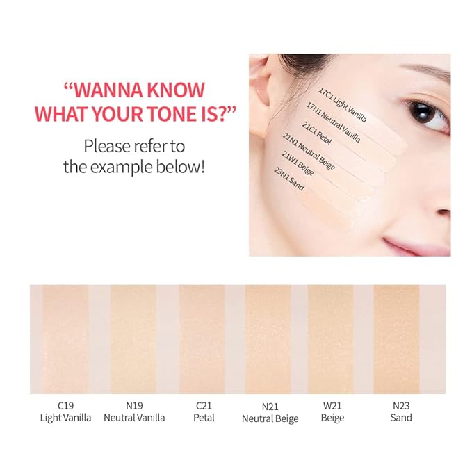 Etude House Double Lasting Cushion Glow SPF50+ PA+++ Color 