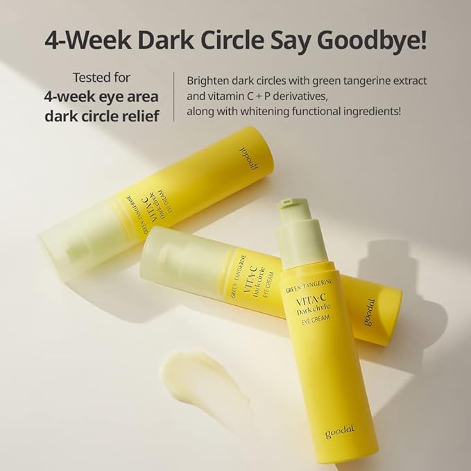Goodal Green Tangerine Vita C Dark Circle Eye Cream 30ml – Brightening & Revitalizing Eye Cream - Korean Beauty KR