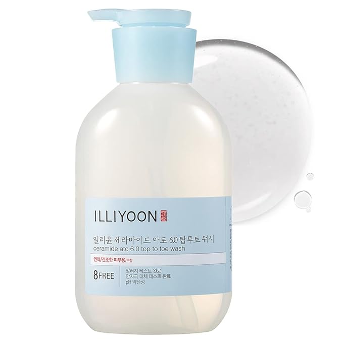 ILLIYOON Ceramide Ato 6.0 Top to Toe Wash 500ml – Gentle & Hydrating Body Wash for Soft, Nourished Skin" - Korean Beauty KR