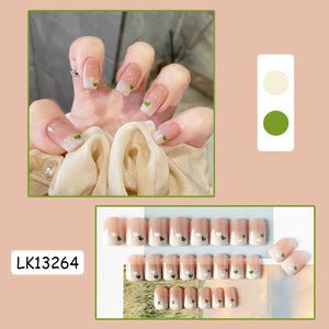Pink French Press - On Nails | Glue On Nails for Women Gift | Nail Kit with Glue - Korean Beauty KR
