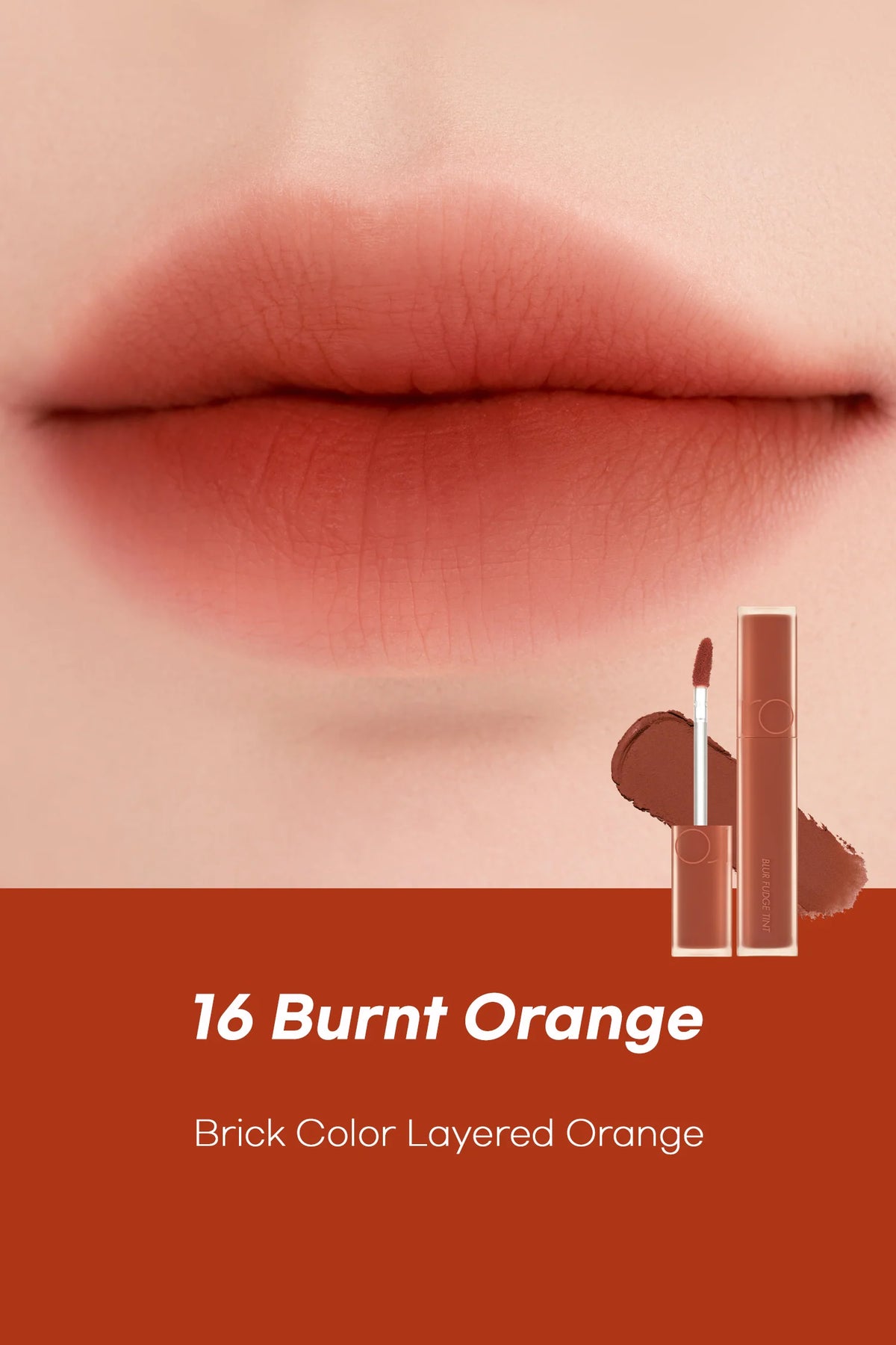 Rom&nd Blur Fudge Tint – Soft Matte Lip Tint for Smooth, Long - Lasting Color - Korean Beauty KR
