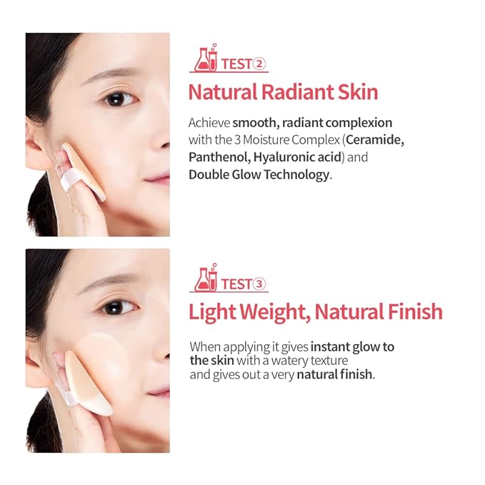 Etude House Double Lasting Cushion Glow SPF50+ PA+++ Color 