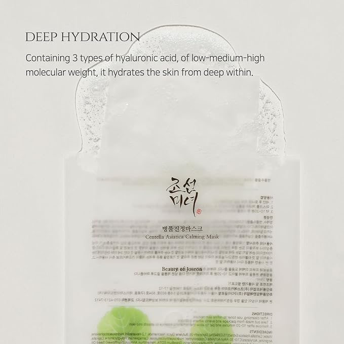 Beauty of Joseon Centella Asiatica Calming Mask 1 Sheet – Soothing & Hydrating Mask for Sensitive, Irritated Skin*1 sheet - Korean Beauty KR