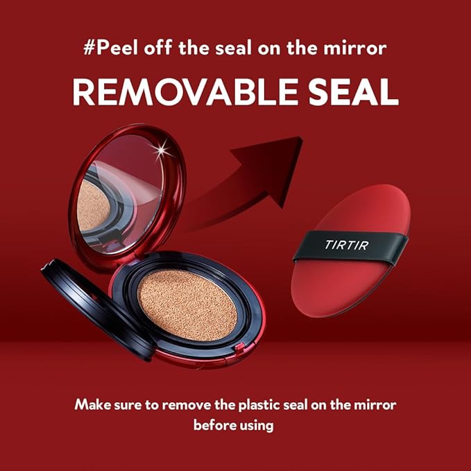 TIRTIR Mask Fit Red Cushion – Full Coverage Cushion Foundation for Flawless, Long - Lasting Skin - Korean Beauty KR