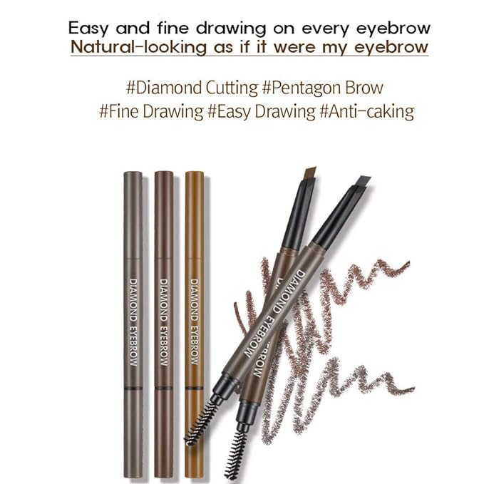RiRe Diamond Eyebrow – Precision Brow Pencil for Defined, Natural - Looking Brows - Korean Beauty KR