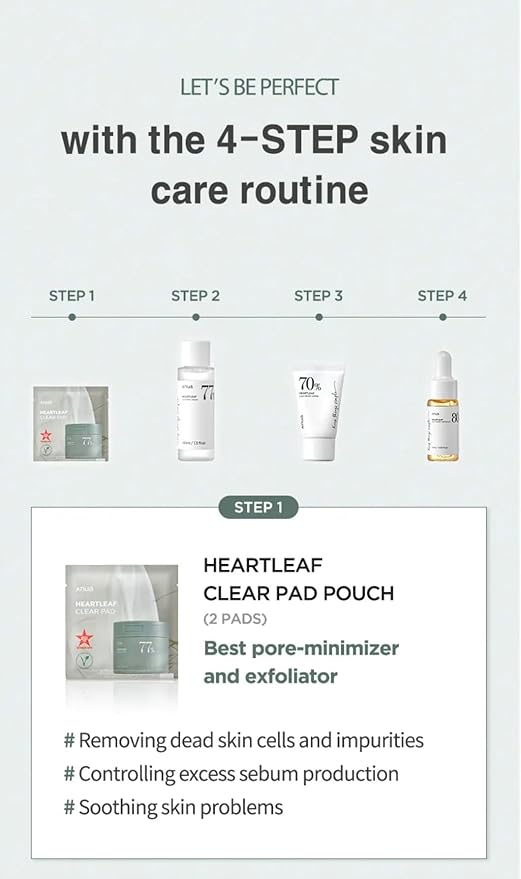 Anua Heartleaf Soothing Trial Kit – Calming & Hydrating Skincare Set for Sensitive Skin - Korean Beauty KR