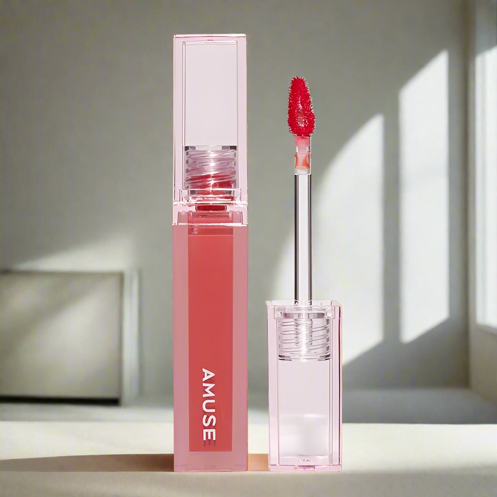 AMUSE Dew Tint – Hydrating Lip Tint for Fresh, Dewy Lips with Long - Lasting Color - Korean Beauty KR