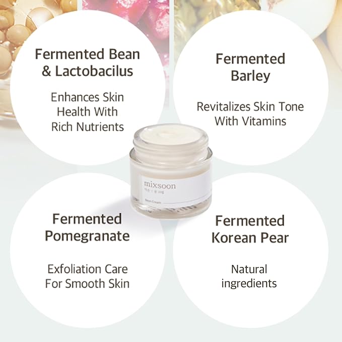 MIXSOON Bean Cream 50ml – Nourishing & Hydrating Cream for Smooth, Glowing Skin - Korean Beauty KR