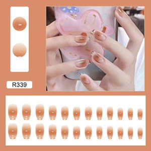 Pink French Press - On Nails | Glue On Nails for Women Gift | Nail Kit with Glue - Korean Beauty KR