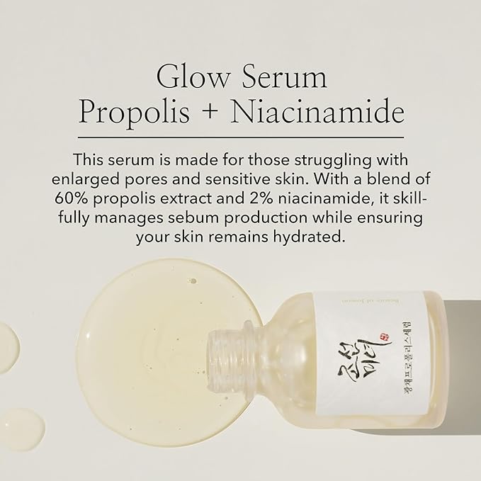 Beauty of Joseon Glow Serum: Propolis + Niacinamide – Brightening & Hydrating Serum for Glowing, Even Skin Tone - Korean Beauty KR