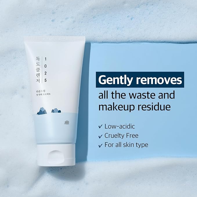 Round Lab 1025 Dokdo Cleanser 150ml – Gentle & Hydrating Cleanser for Smooth, Clear Skin - Korean Beauty KR