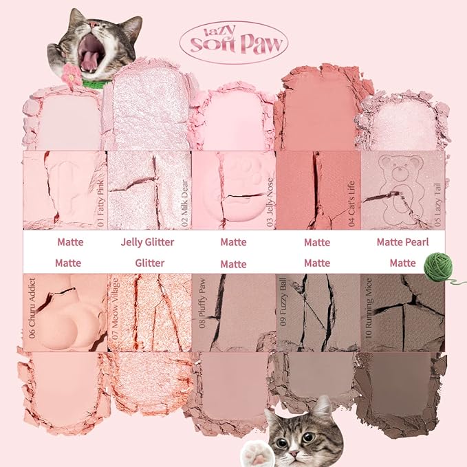 CLIO Pro Eye Palette 020 Lazy Soft Paw – Limited Edition Eyeshadow Palette for Soft, Natural Eye Looks - Korean Beauty KR
