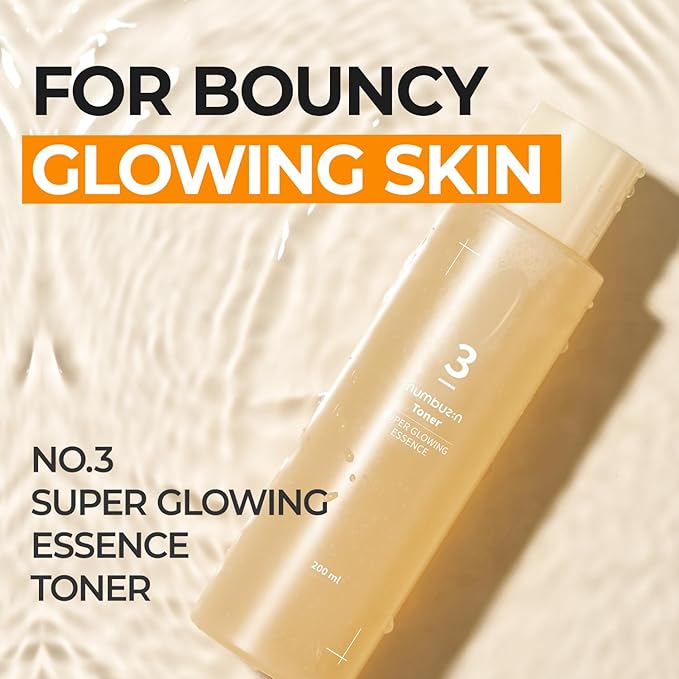 Numbuzin No.3 Super Glowing Essence Toner 200ml – Brightening & Hydrating Toner for Radiant, Smooth Skin - Korean Beauty KR