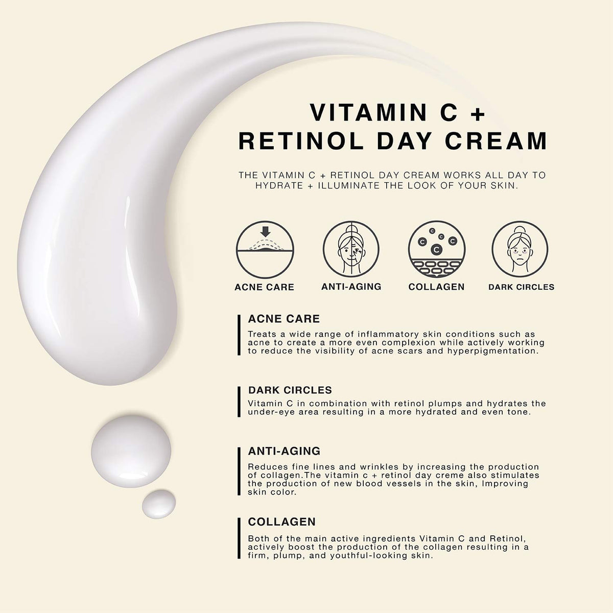 APLB Retinol Vitamin C Vitamin E Facial Cream 55ml – Anti - Aging, Brightening & Nourishing Skincare for Youthful Glow - Korean Beauty KR