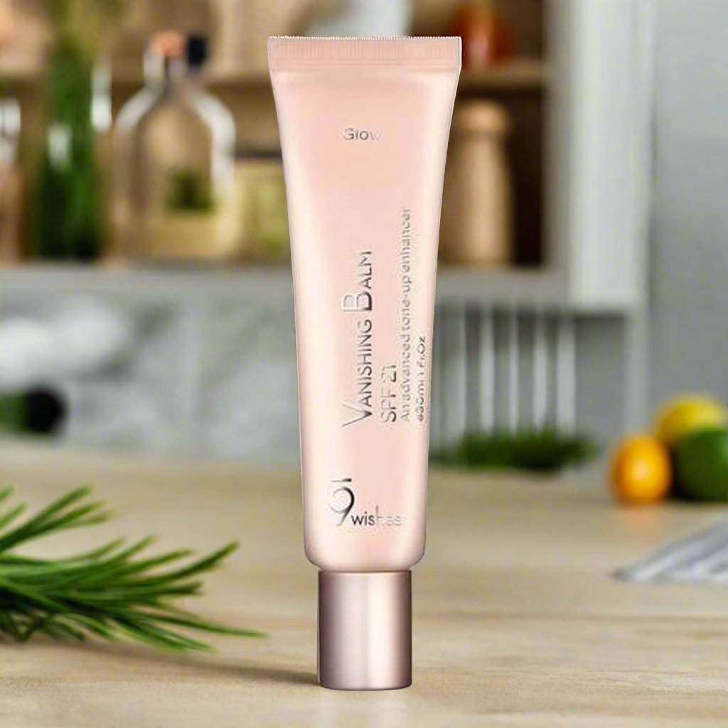 9Wishes VB Tone Up Glow SPF21 30ml – Brightening & Hydrating Cream with Sun Protection for Radiant, Even Skin - Korean Beauty KR