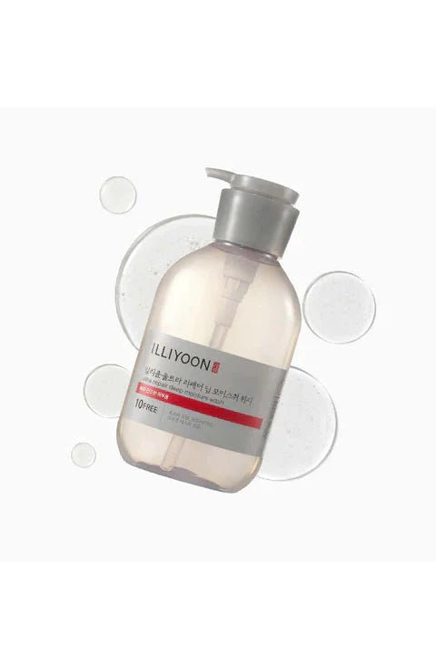 ILLIYOON Ultra Repair Deep Moisture Wash 500ML – Hydrating & Nourishing Body Wash for Soft, Smooth Skin - Korean Beauty KR