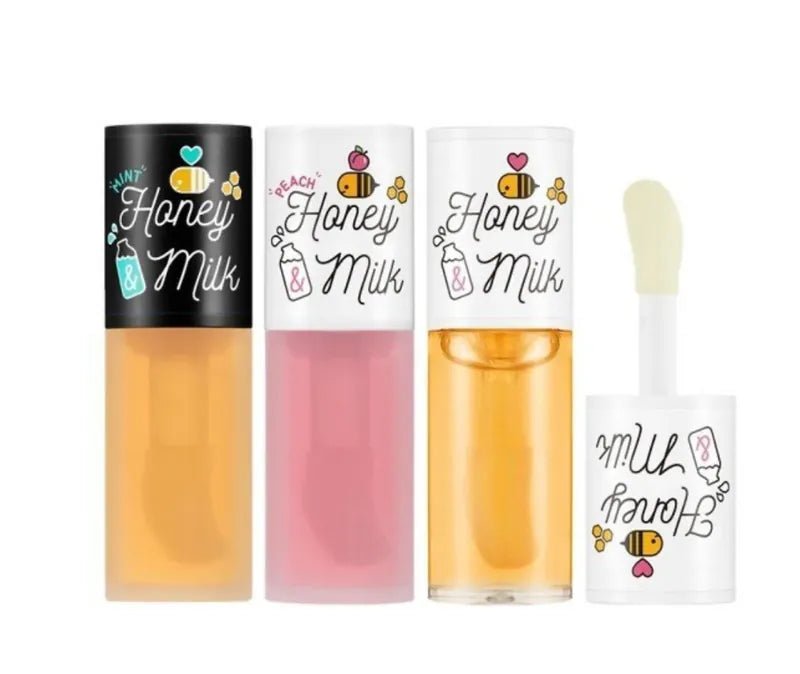 A'pieu Honey & Milk Lip Oil 5g – Nourishing & Hydrating Lip Oil for Soft, Smooth Lips - Korean Beauty KR