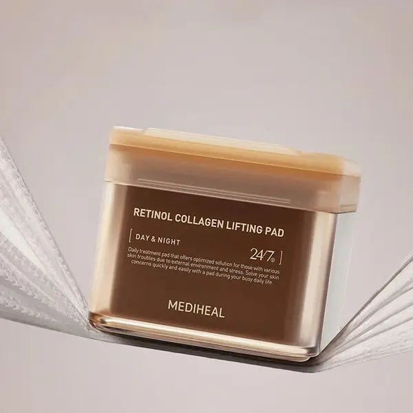 Mediheal Retinol Collagen Lifting Pad 100PCS – Anti - Aging Pads for Firming, Lifting & Smooth Skin - Korean Beauty KR