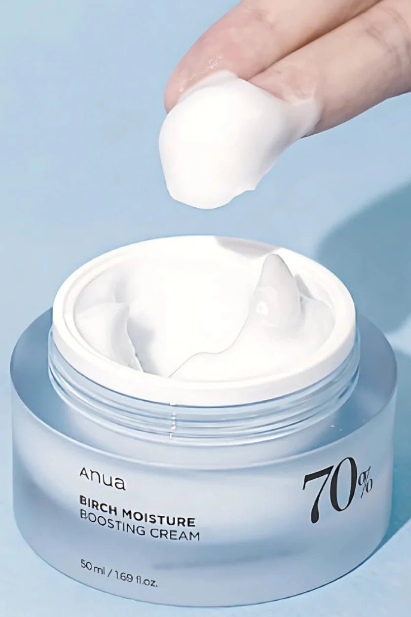 Anua Birch 70 Moisture Boosting Cream 50ml – Intense Hydration & Skin Soothing Cream for Soft, Plump Skin - Korean Beauty KR