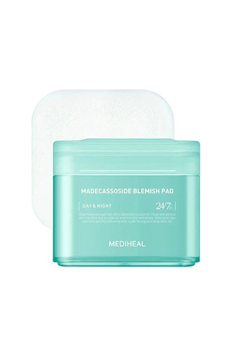 Mediheal Madecassoside Blemish Pad 100pcs – Acne - Fighting & Soothing Pads for Clear, Calm Skin - Korean Beauty KR