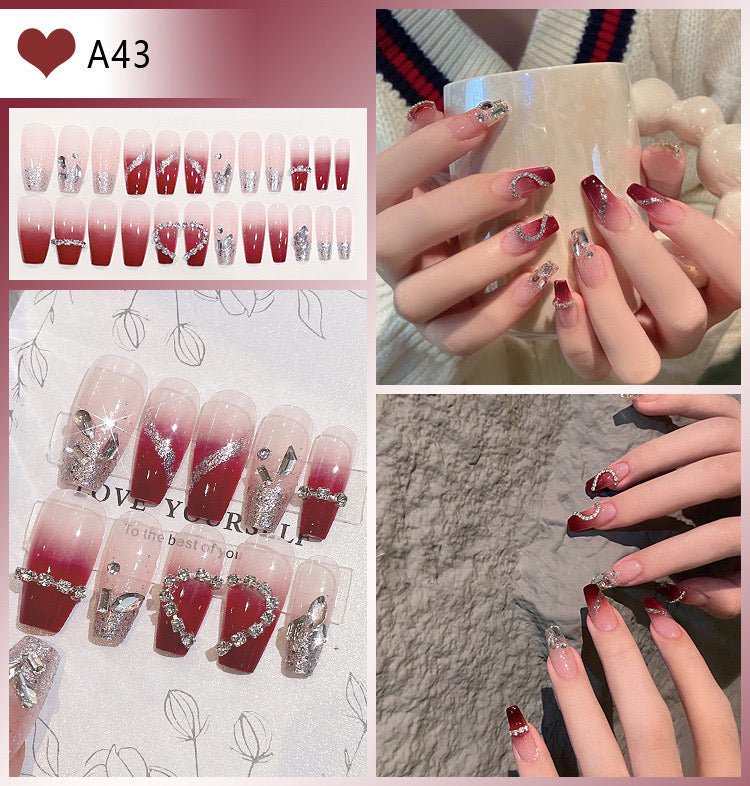 Delicate Press on Nails Glue on Kit for Women | Nail Glue & Tools Short Natural False Nails Kit with Nail Glue, Soft Nude Pink Simple Elegant Nails for Everyday Wear Tips CQ