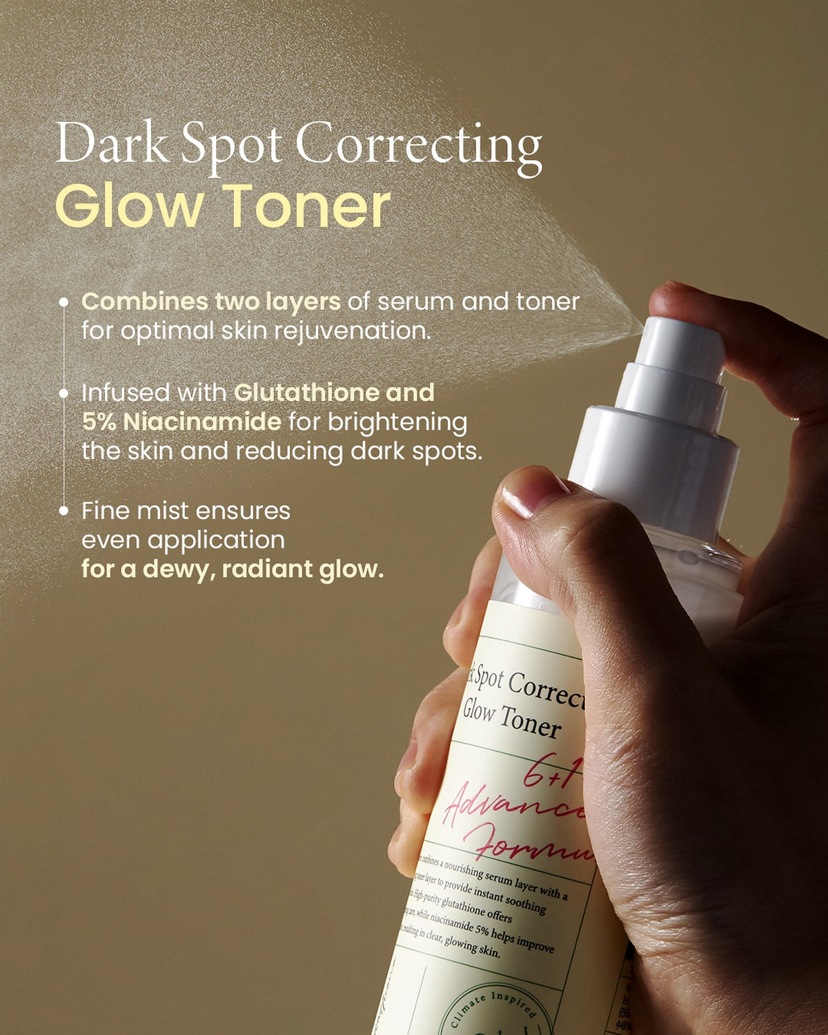 Axis - y Dark Spot Correcting Glow Toner 125ml – Brightening & Even Skin Tone Toner for Dark Spots - Korean Beauty KR