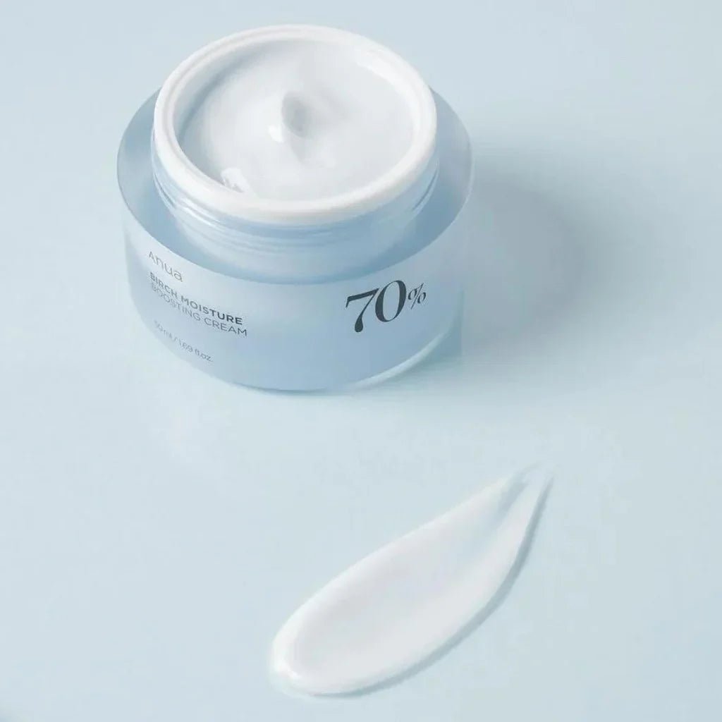 Anua Birch 70 Moisture Boosting Cream 50ml – Intense Hydration & Skin Soothing Cream for Soft, Plump Skin - Korean Beauty KR