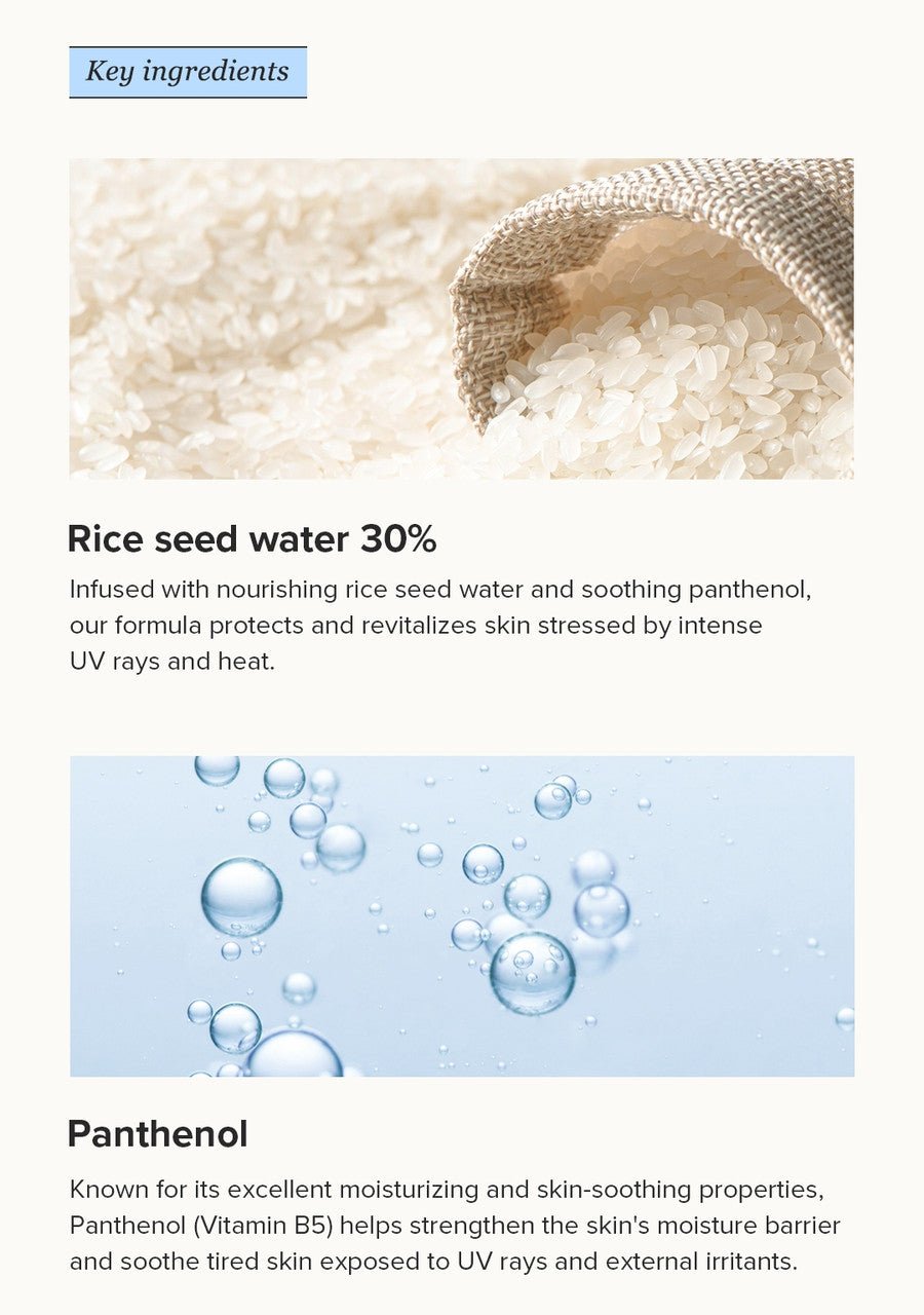 Beauty of Joseon Relief Sun Aqua - fresh Rice+B5 SPF50+ PA++++ – Lightweight Sunscreen for Hydration & Skin Protection - Korean Beauty KR