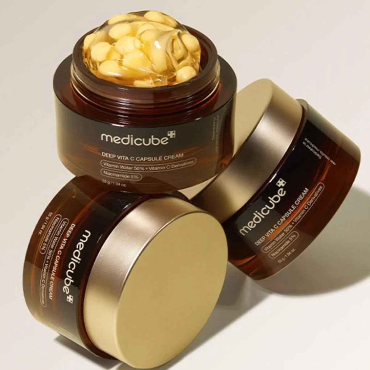 Medicube Deep Vita C Capsule Cream 55g – Brightening & Anti - Aging Cream with Vitamin C for Radiant Skin - Korean Beauty KR