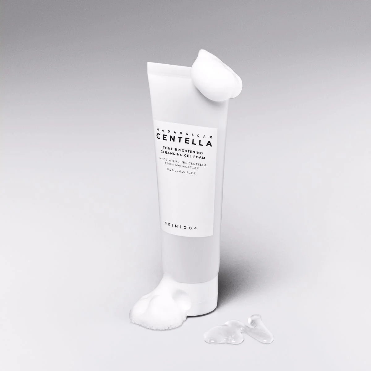 SKIN1004 Madagascar Centella Tone Brightening Cleansing Gel Foam 125ml – Soothing & Brightening Cleanser with Centella Asiatica - Korean Beauty KR
