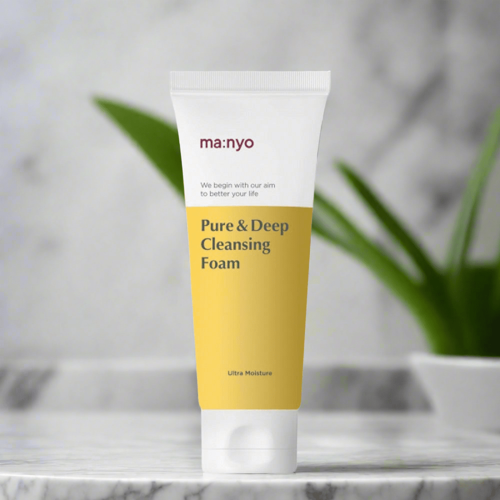 Manyo Factory Pure & Deep Cleansing Foam 200ml – Gentle & Deep Cleansing Foam for Clear, Refreshing Skin - Korean Beauty KR