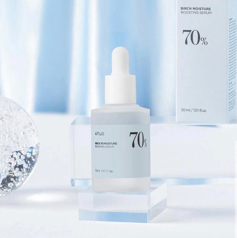 Anua Birch 70 Moisture Boosting Serum 30ml – Deep Hydration & Skin Soothing Serum for Radiant, Plump Skin - Korean Beauty KR