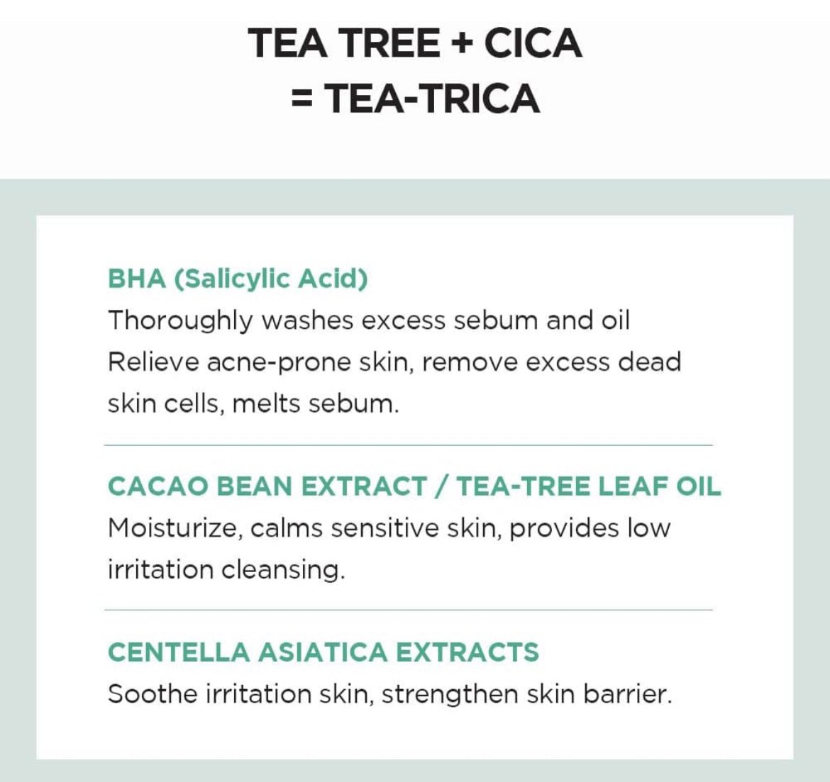 SKIN1004 Madagascar Centella Tea - Trica BHA Foam 125ml – Deep Cleansing & Pore Care with Centella & BHA - Korean Beauty KR