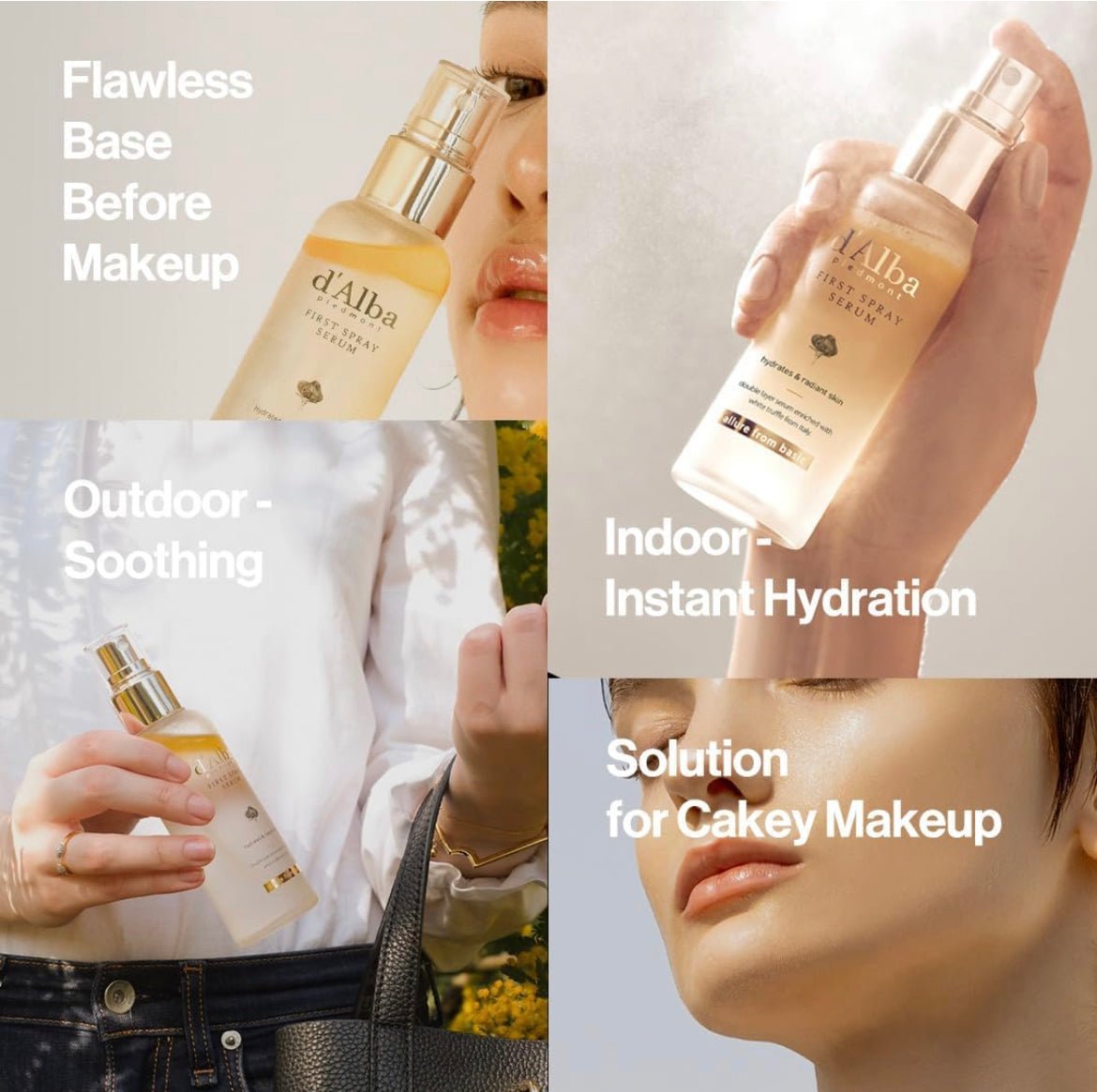 d'Alba White Truffle First Aromatic Spray Serum – Hydrating & Refreshing Serum for Glowing, Soft Skin - Korean Beauty KR