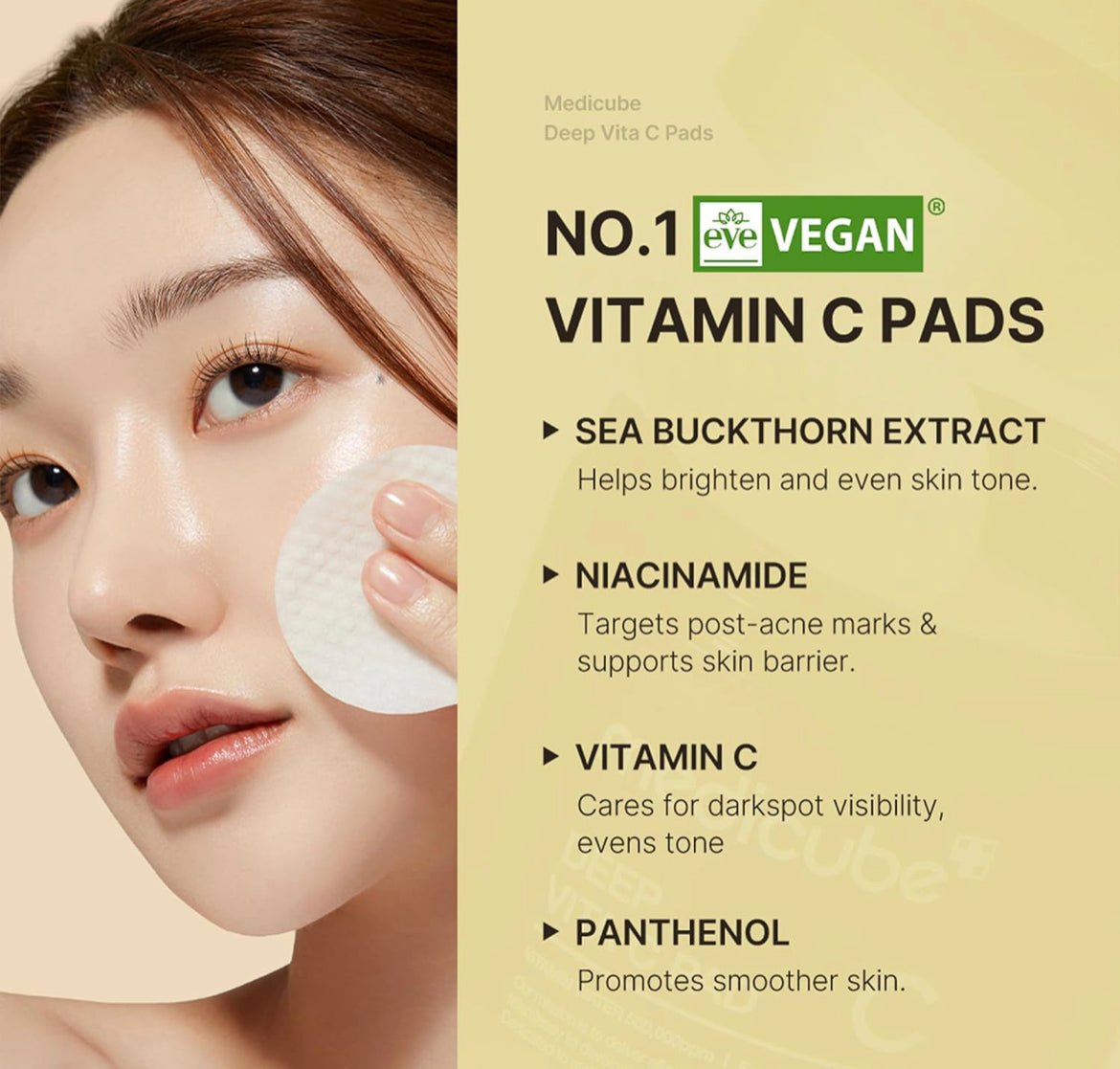 Medicube Deep Vita C Pad – Brightening & Skin Repairing Vitamin C Pads for Radiant Skin - Korean Beauty KR