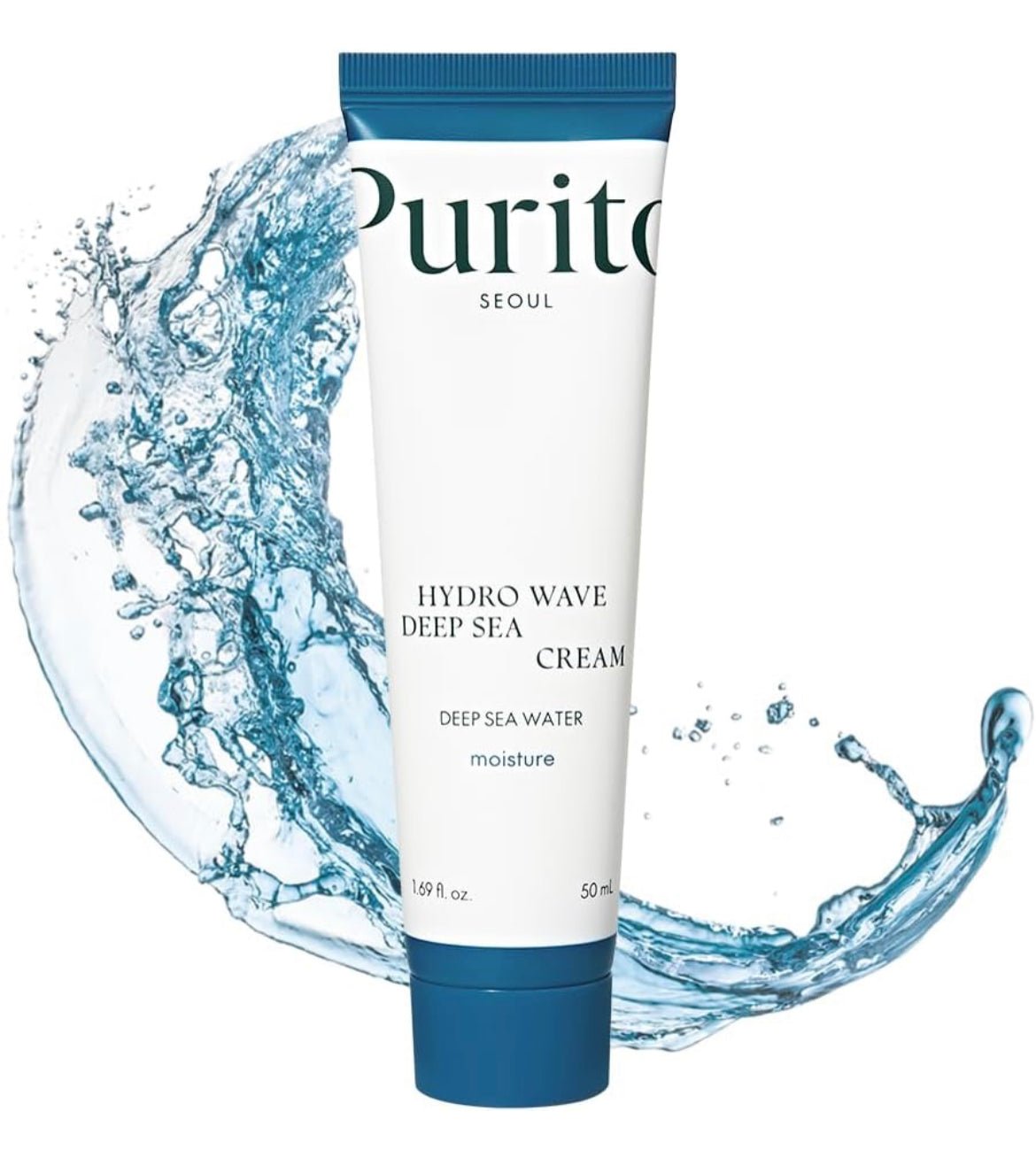 Purito SEOUL Hydro Wave Deep Sea Cream 50ML – Moisturizing & Revitalizing Cream for Hydrated, Smooth Skin - Korean Beauty KR