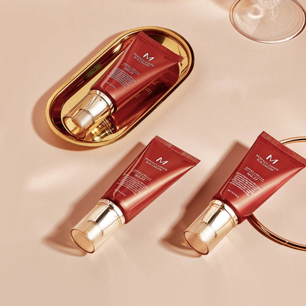 Missha M Perfect Cover BB Cream SPF 42 PA+++ 50ml – Full Coverage BB Cream with Sun Protection for Smooth, Flawless Skin - Korean Beauty KR