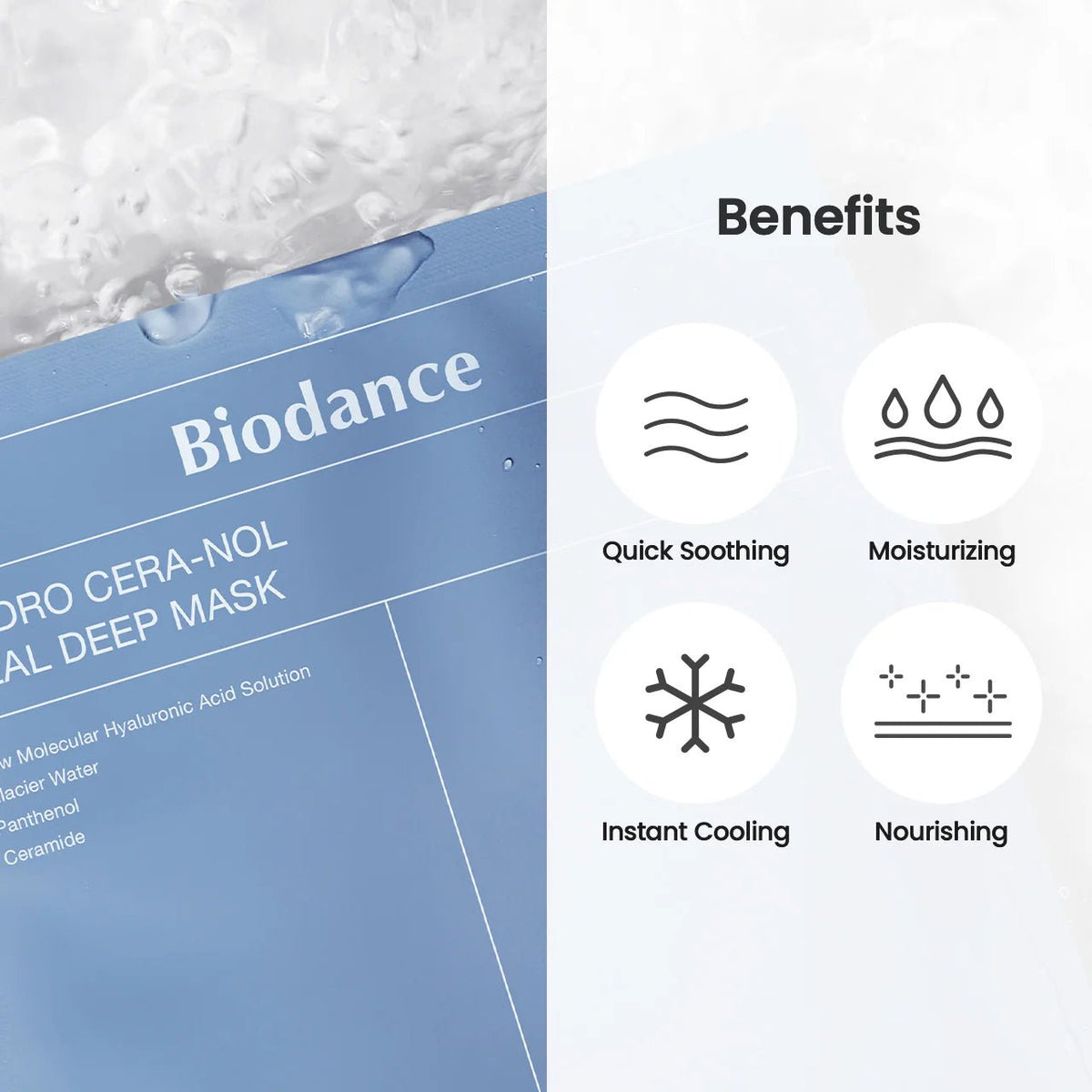 BIODANCE Hydro Cera - Nol Real Deep Mask Sheet – Deep Hydration & Skin Repair Mask - Korean Beauty KR